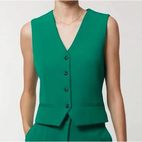 NWT SAINT ART Women's Maude Vest Emerald Sz L and M NWT 225 - Picture 4 of 10